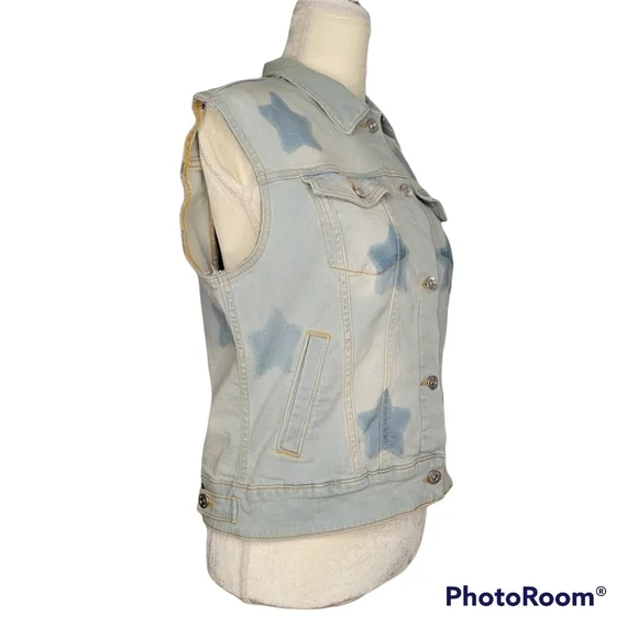 LULAROE Denim Sleeveless JACKET - Picture 3 of 6